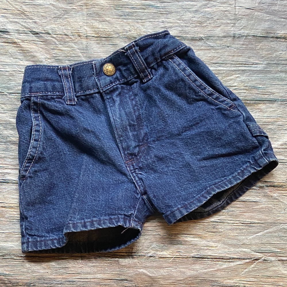 Vintage OshKosh B'gosh Kids Dark Blue Denim Shorts
